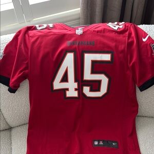 Nike Red Buccaneers Jersey with Number 45